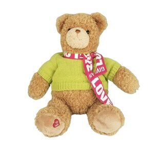 Teddy Bear GUND Bloomindales Little Brown Bear LTD Ed 2009 Give Love Scarf Plush